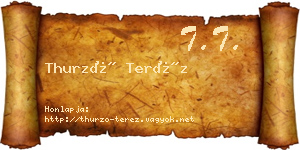 Thurzó Teréz névjegykártya